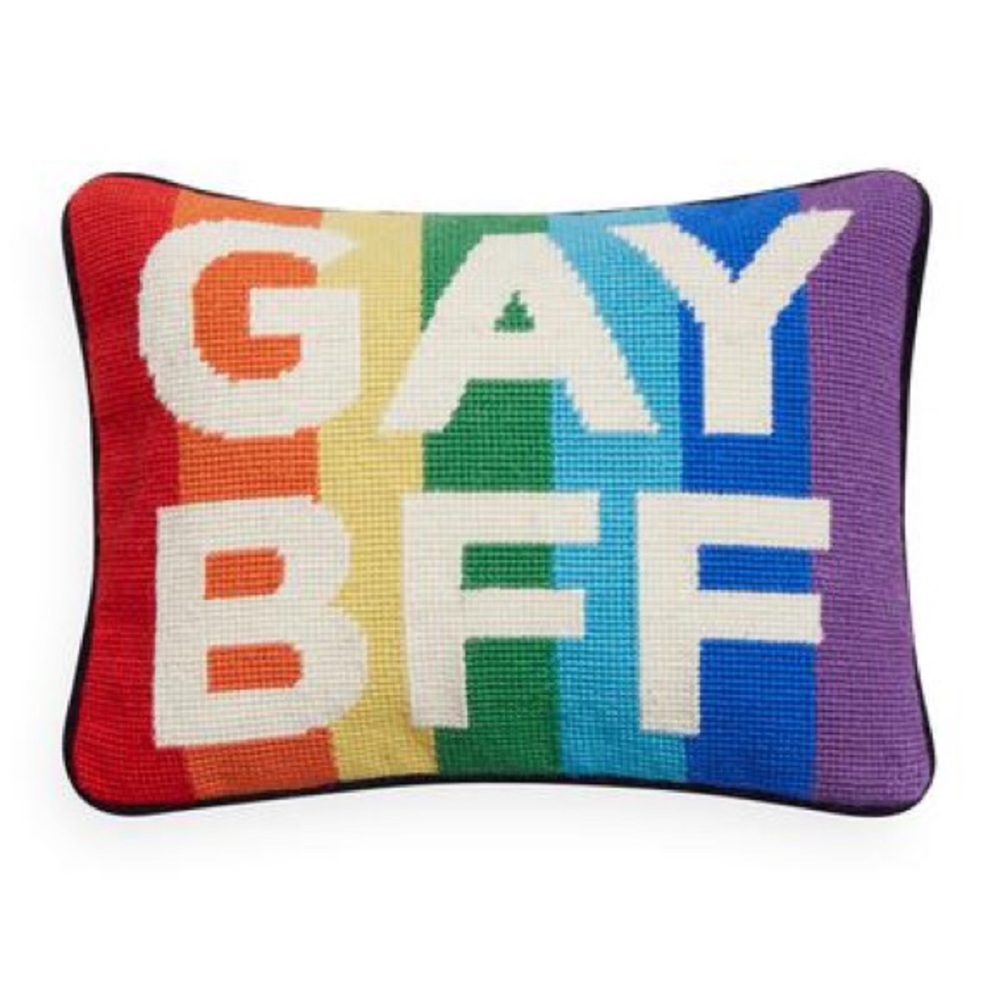 JONATHAN ADLER NEEDLEPOINT PILLOW
